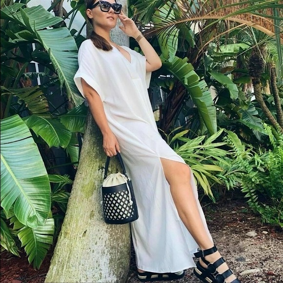 🛍 H&M Blogs Fav Lyocell Kaftan Conscious Dress - Picture 2 of 12